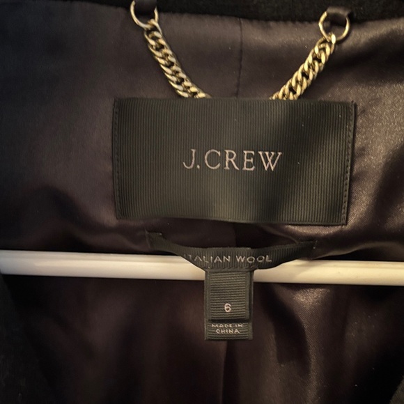 J.Crew Wool Black Pea Coat - Picture 2 of 3